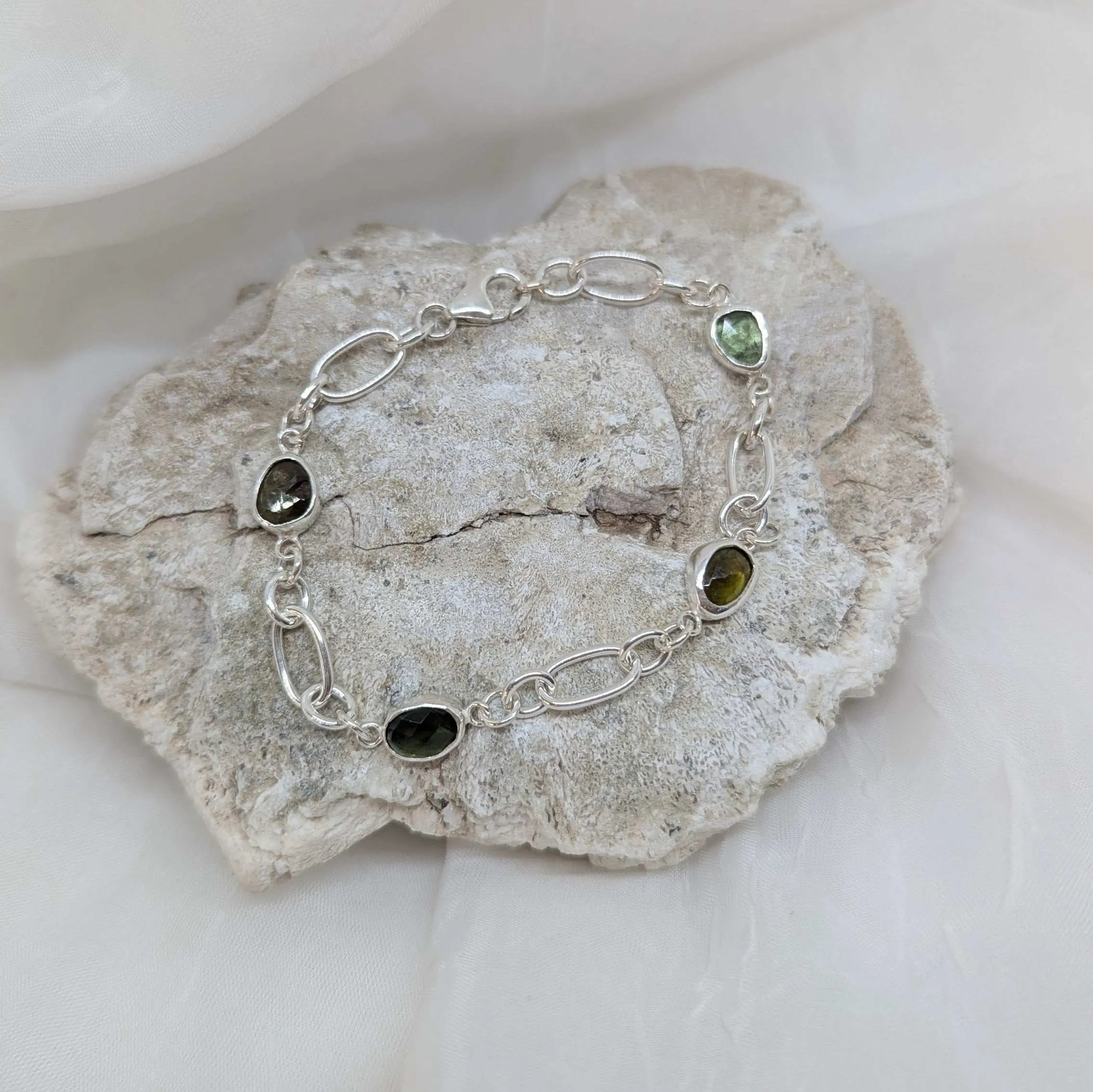 4 green tourmaline bracelet
