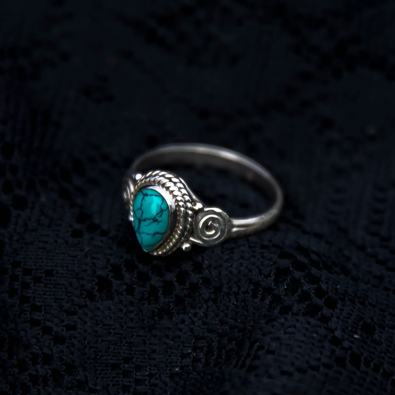 Anand Ring - Silver - Turquoise
