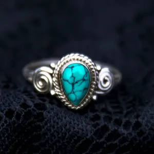 Anand Ring - Silver - Turquoise