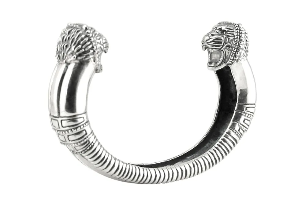 Black Cuff Bracelet: Sterling Silver Gothic Architectural Bracelet