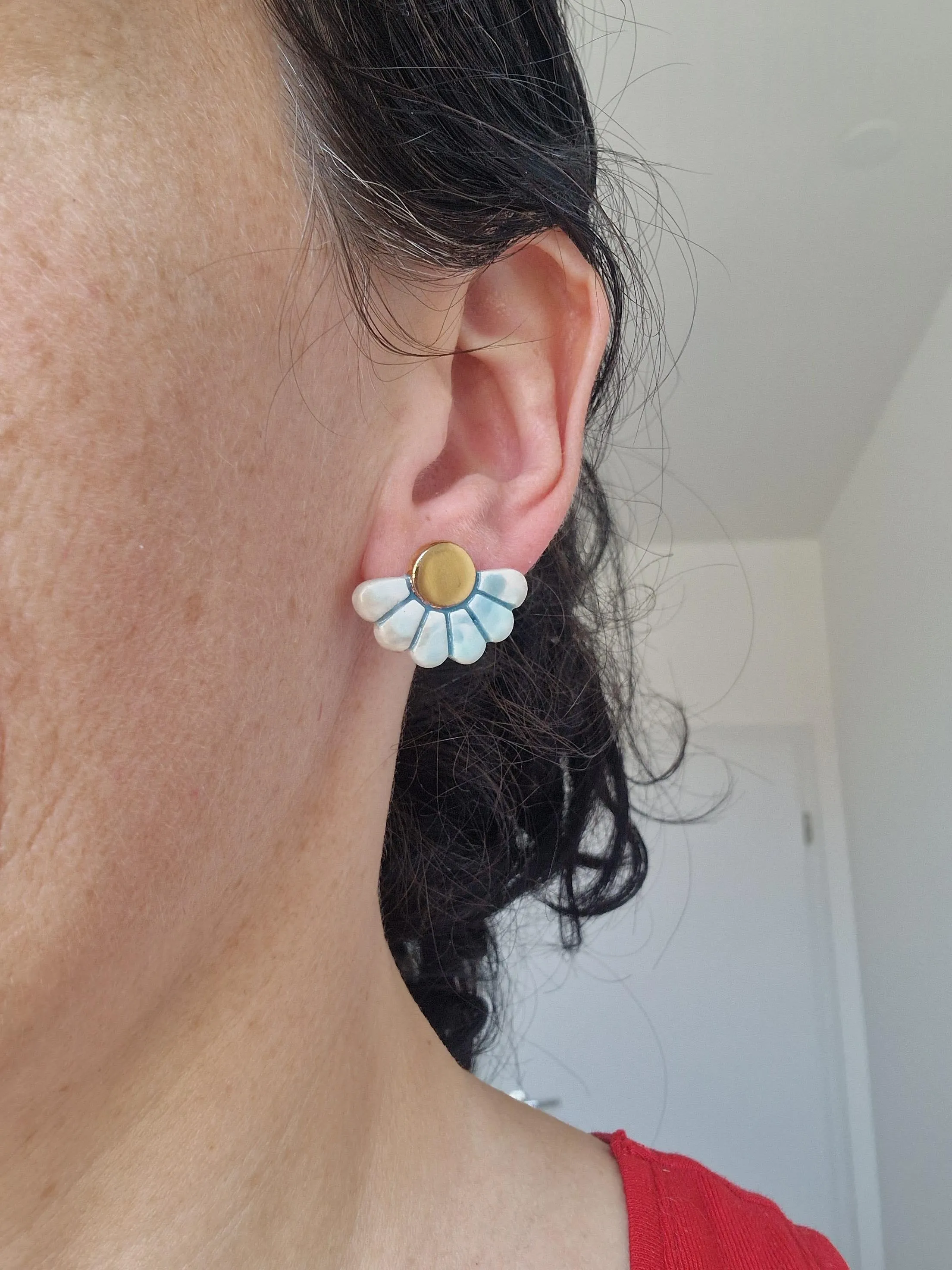 Ceramic earrings No. 53