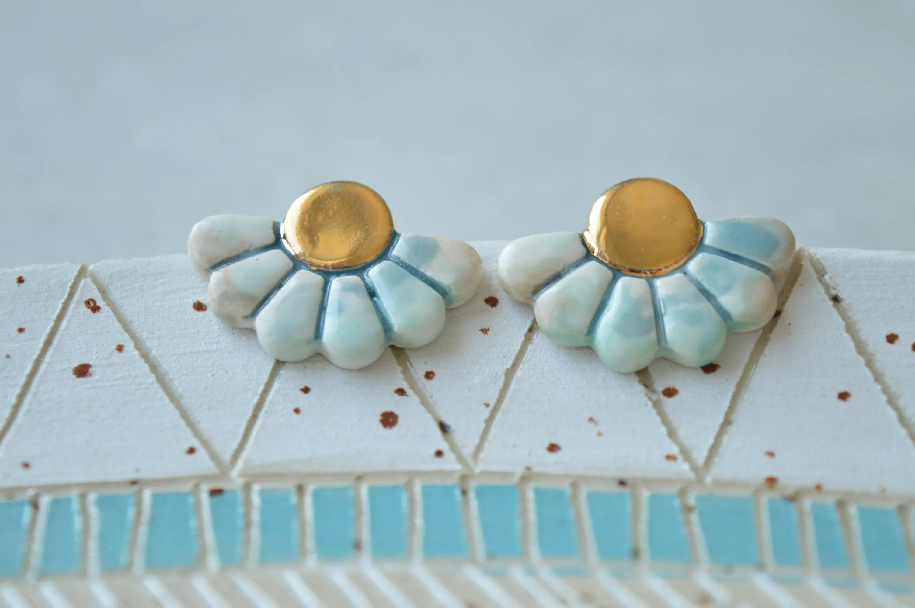 Ceramic earrings No. 53