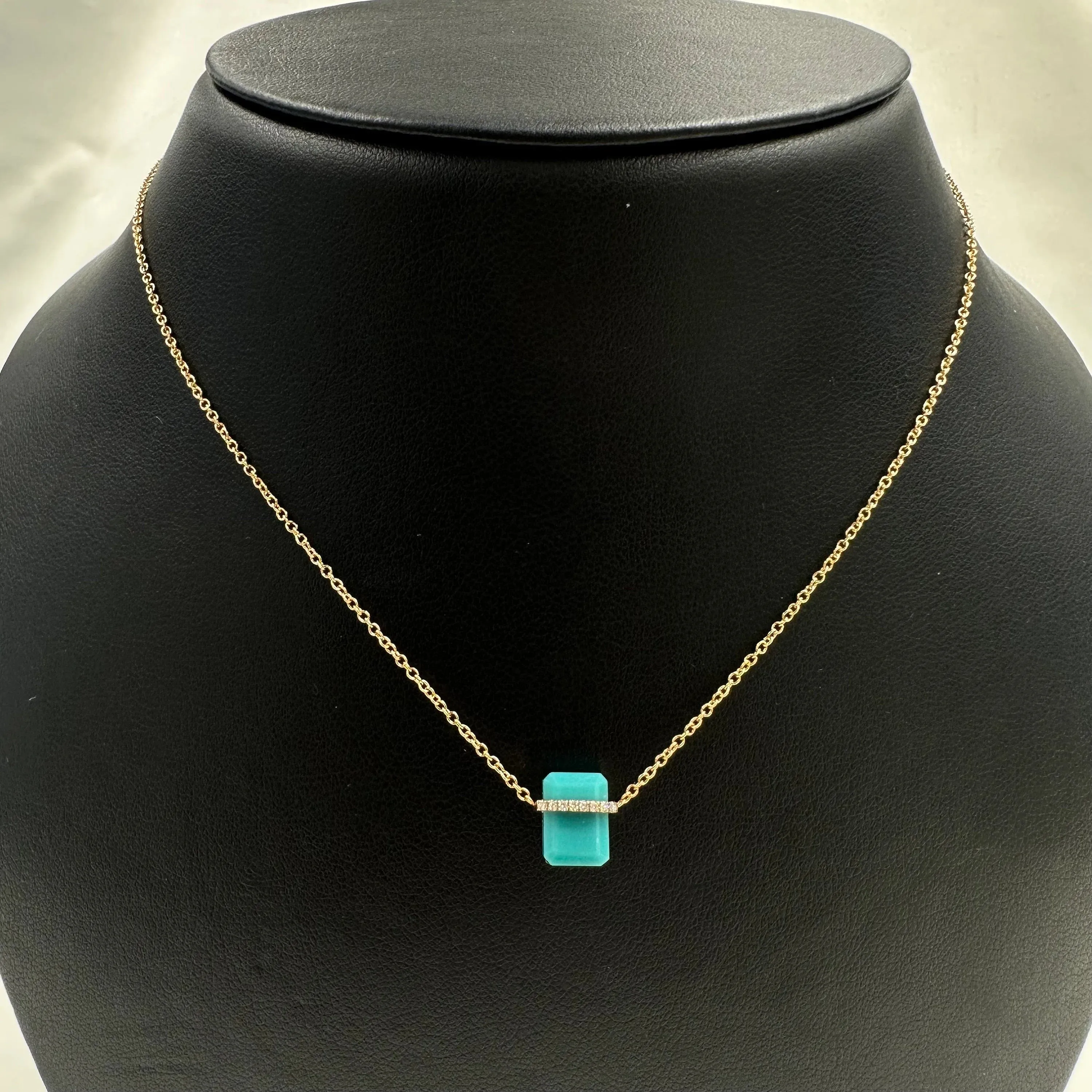 Diamond Turquoise Necklace