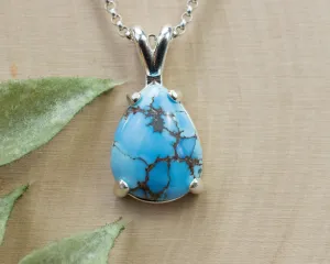 Golden Hills Turquoise Pendant, Natural Untreated Kazakhstan Turquoise; 5.075cts