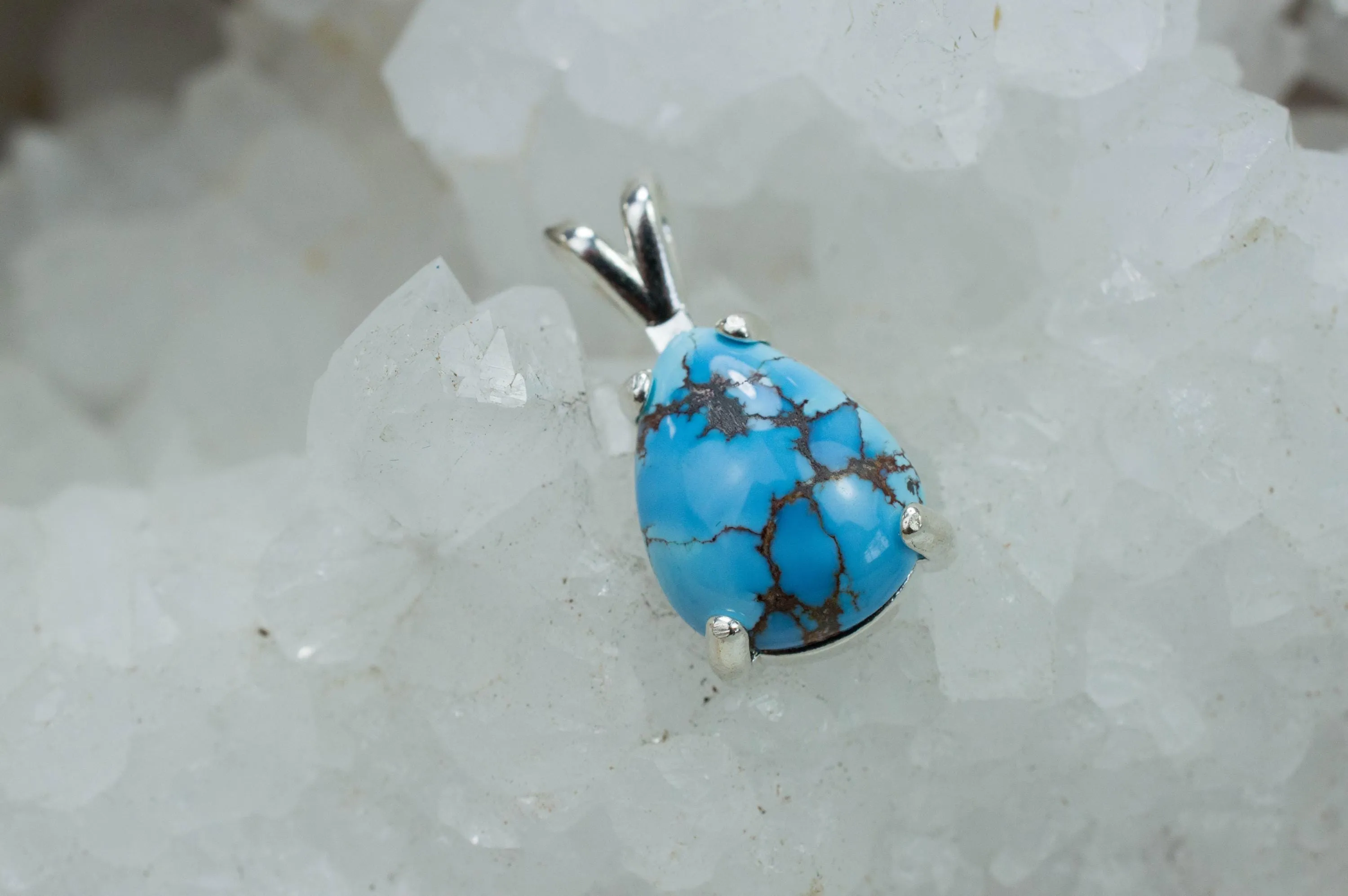 Golden Hills Turquoise Pendant, Natural Untreated Kazakhstan Turquoise; 5.075cts