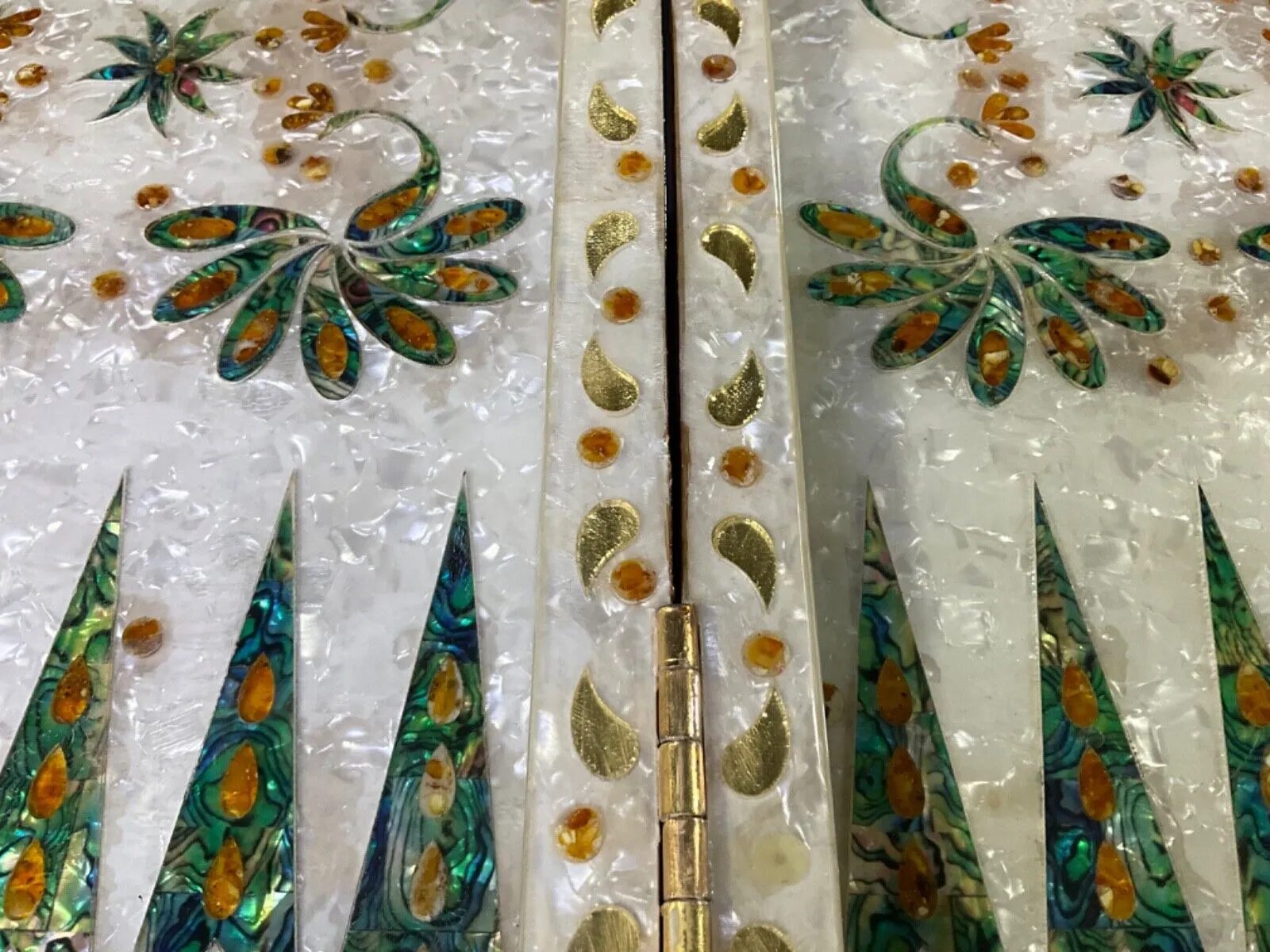 Handmade, Wood Backgammon Board, Wood Chess Board, Inlaid Shell, Make to Order