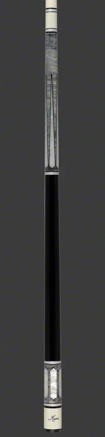 Meucci 2020 Gray - Mother of Pearl - Black Wrap Pool Cue with Pro Shaft - 2020GYMOPBKP