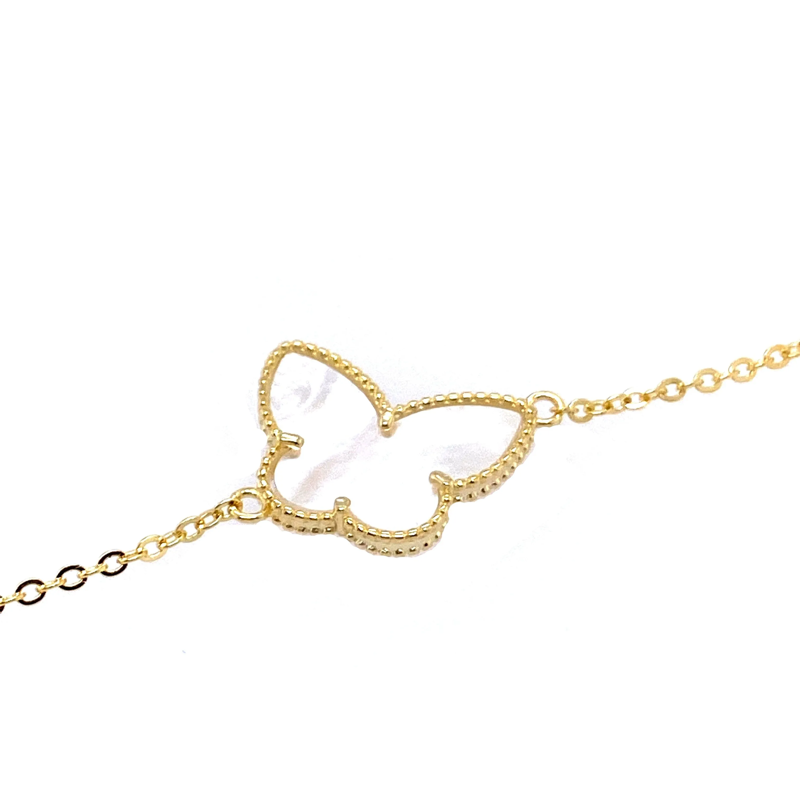 Mother Of Pearl Butterfly Bracelet