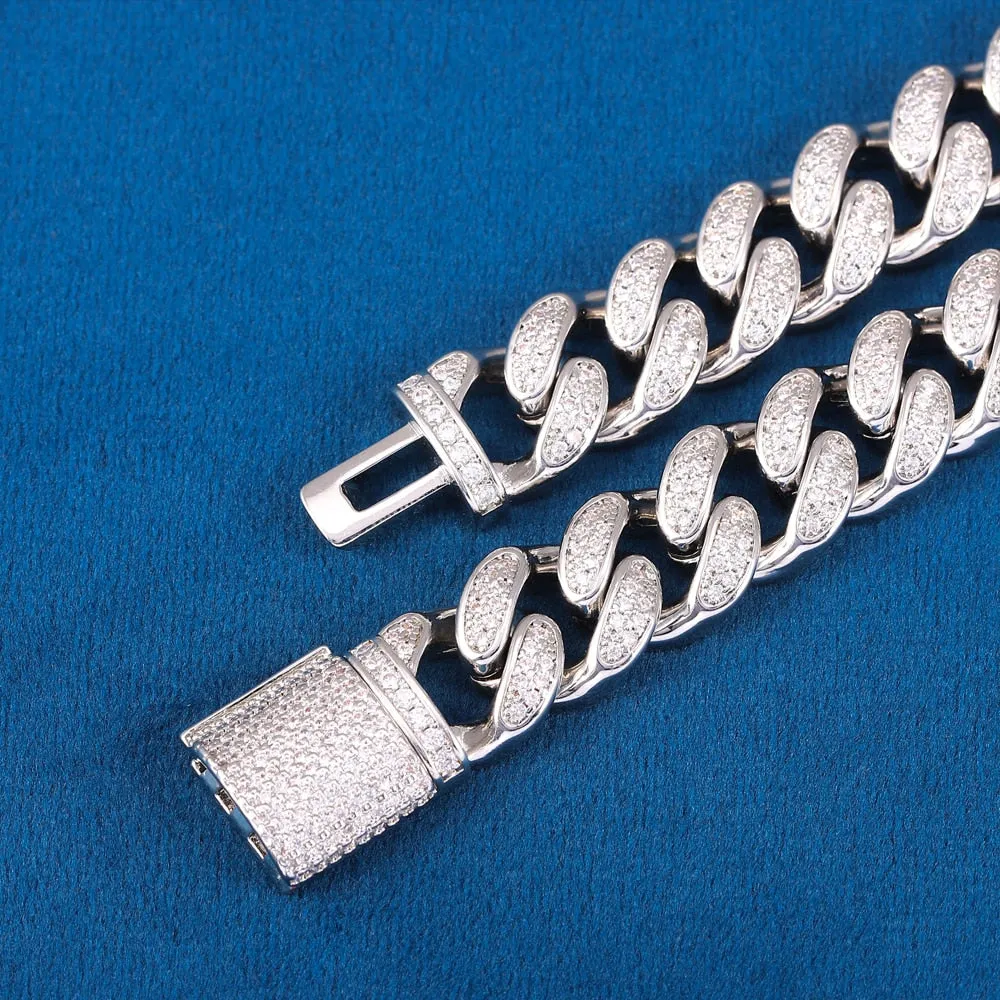 Necklace bracelet Hip Hop Men Maimi Cuban Link Chain