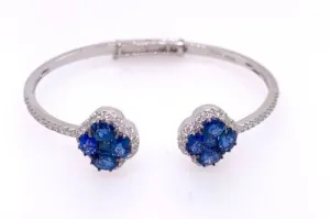 Sapphire Clover Bracelet
