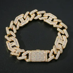 The Armor Warrior® - 15mm Mens Gold Cuban Bracelet