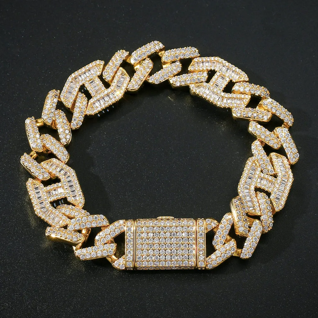 The Armor Warrior® - 15mm Mens Gold Cuban Bracelet