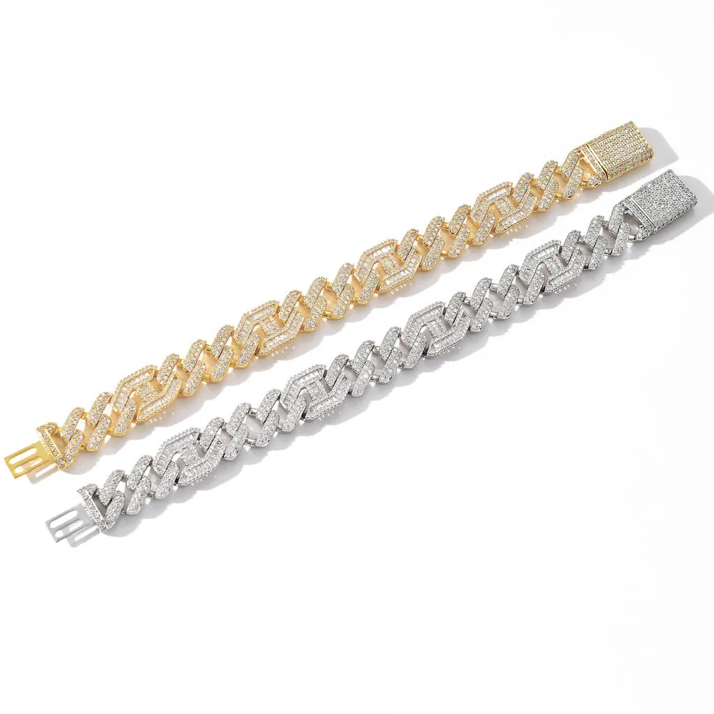 The Armor Warrior® - 15mm Mens Gold Cuban Bracelet