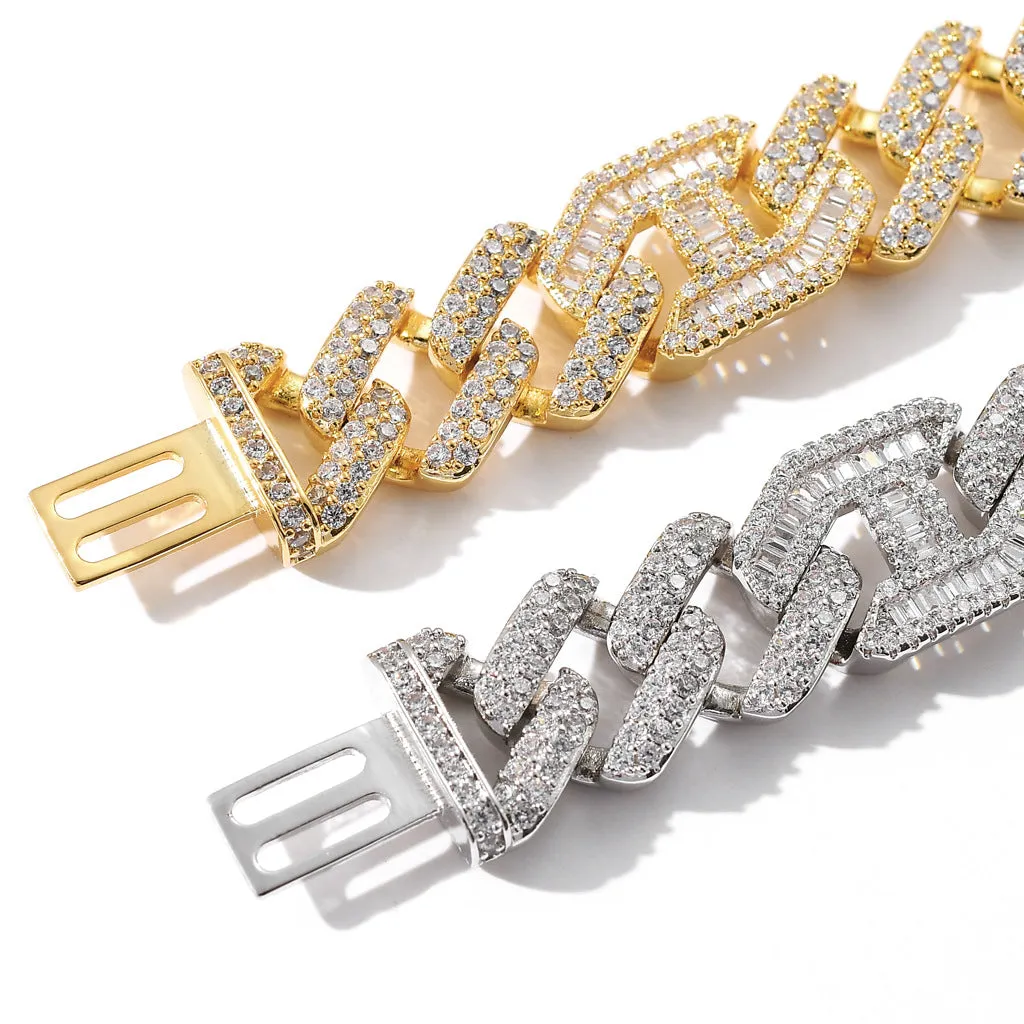 The Armor Warrior® - 15mm Mens Gold Cuban Bracelet