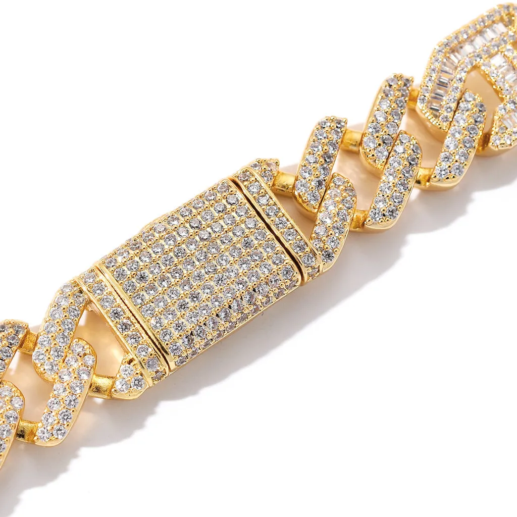 The Armor Warrior® - 15mm Mens Gold Cuban Bracelet