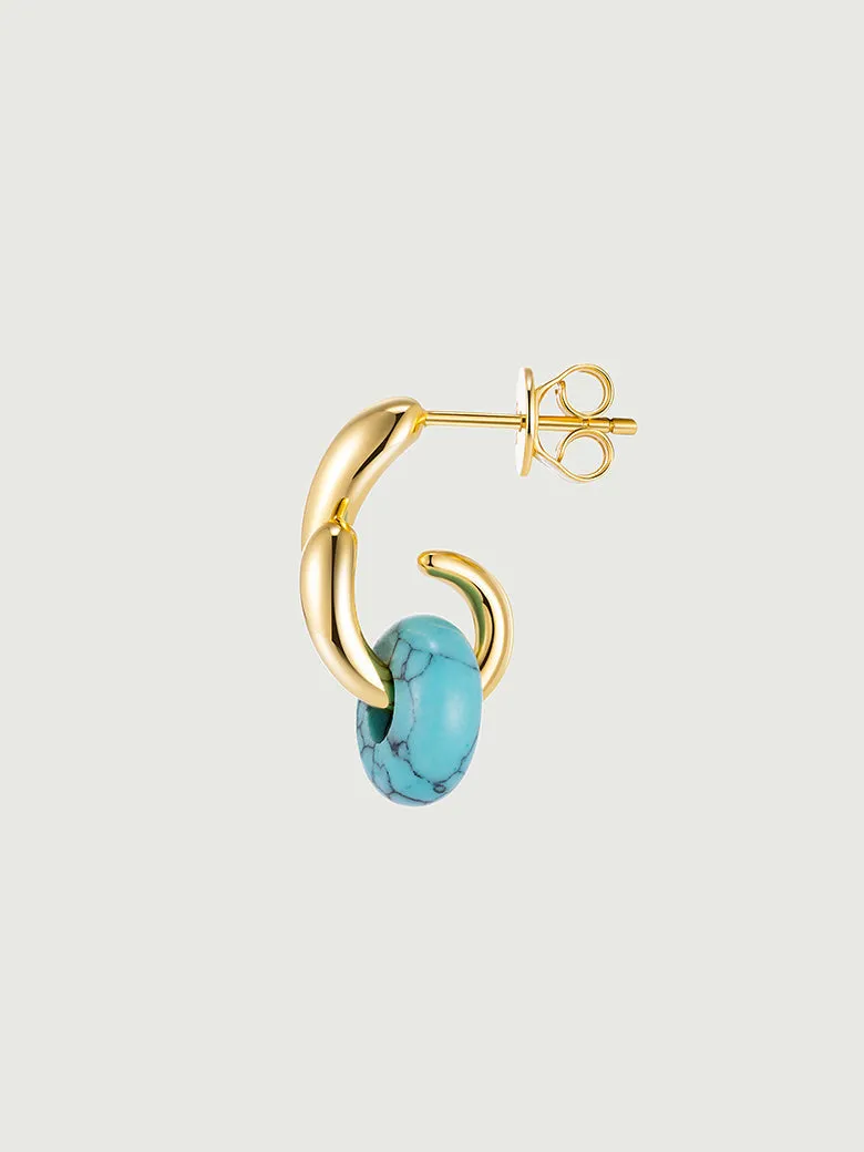 Totem Turquoise Paisley Dangle Earrings